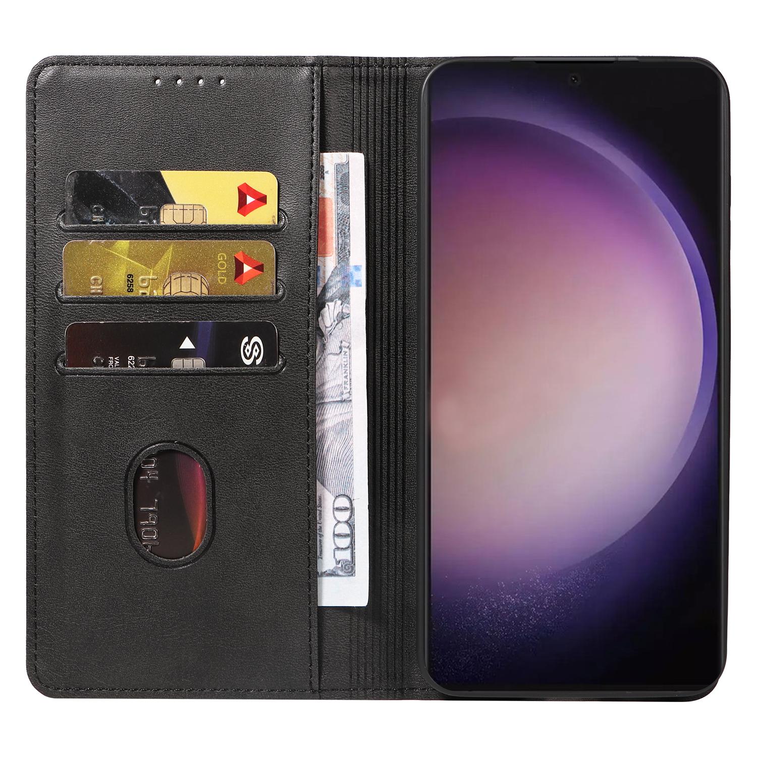 For Samsung Galaxy S25 Ultra Wallet Case WANLONFENG NW1 Series Magnetic Closure Calf Texture Leather Phone Cover Black
For Samsung Galaxy S25 Ultra Wallet Case WANLONFENG NW1 Series Magnetic Closure Calf Texture Leather Phone Cover Black