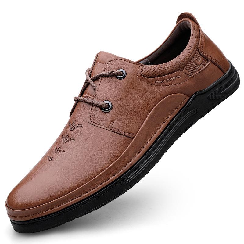 Мужские деловые кожаные туфли из натуральной воловьей кожи, легкие, роскошные, модные, с круглым носком, с прострочкой, персонализированные, повседневные кожаные туфли 46 коричневый
Мужские деловые кожаные туфли из натуральной воловьей кожи, легкие, роскошные, модные, с круглым носком, с прострочкой, персонализированные, повседневные кожаные туфли 46 коричневый