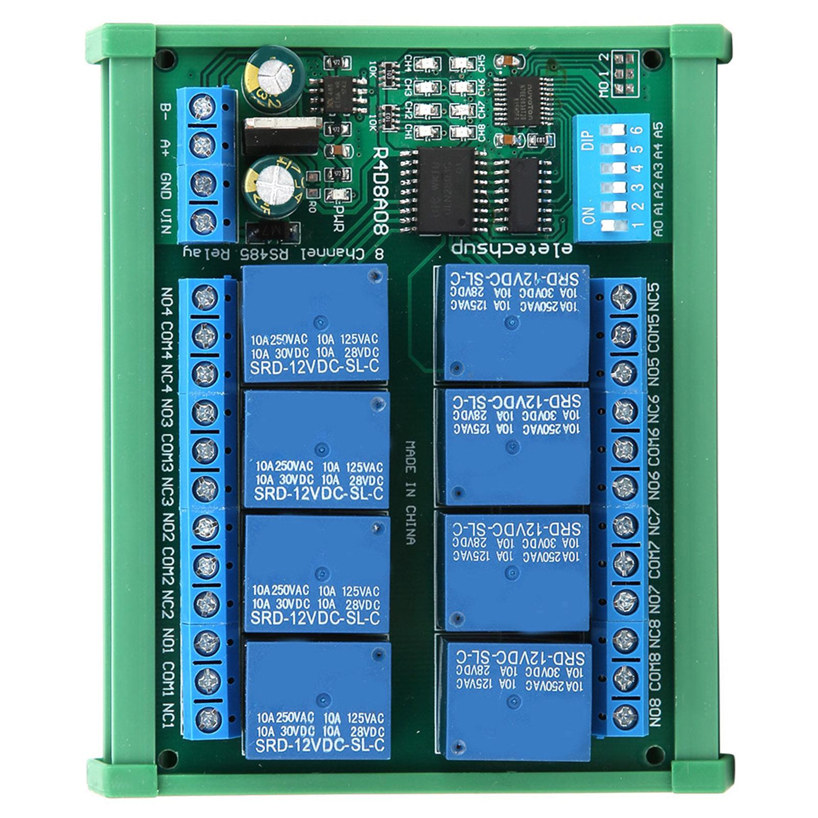 12V 8Channel RS485 Relay PLC Expansion Board for RTU Protocol Remote Control(R4D8A08 R Avec Botier
12V 8Channel RS485 Relay PLC Expansion Board for RTU Protocol Remote Control(R4D8A08 R Avec Botier