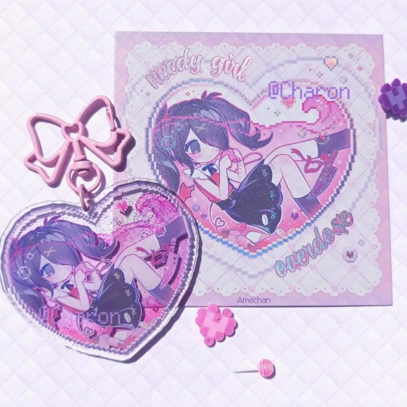 Game NEEDY GIRL OVERDOSE Rain Ame KAnge Cosplay Keychain Acrylic Heart Pendant Keyring Key Chain Bag Accessories Girls Ornament
Game NEEDY GIRL OVERDOSE Rain Ame KAnge Cosplay Keychain Acrylic Heart Pendant Keyring Key Chain Bag Accessories Girls Ornament
