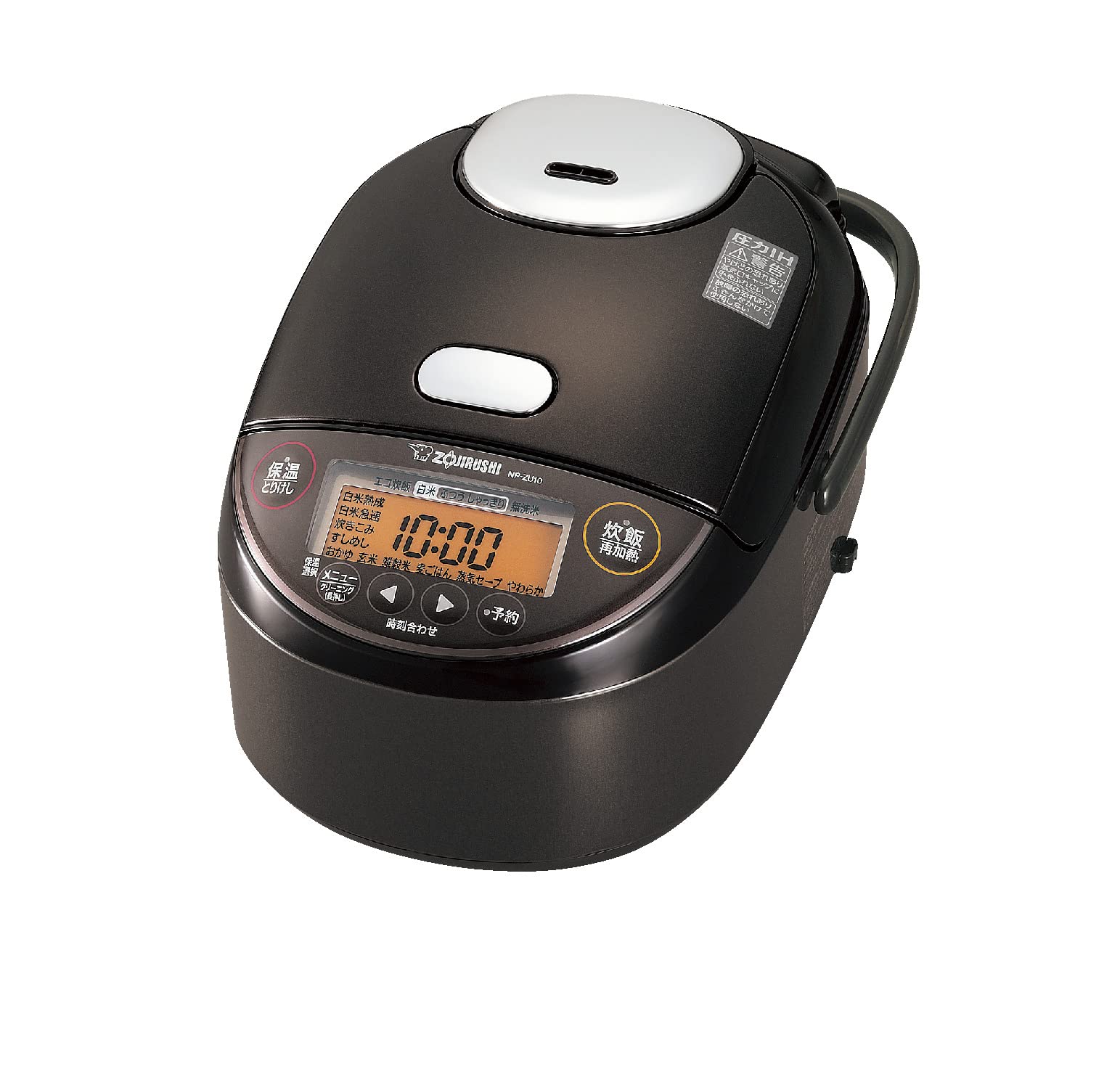 Zojirushi Pressure IH Rice Cooker (5.5 cups) Dark Brown ZOJIRUSHI Extreme Cooking NP-ZU10-TD
Zojirushi Pressure IH Rice Cooker (5.5 cups) Dark Brown ZOJIRUSHI Extreme Cooking NP-ZU10-TD