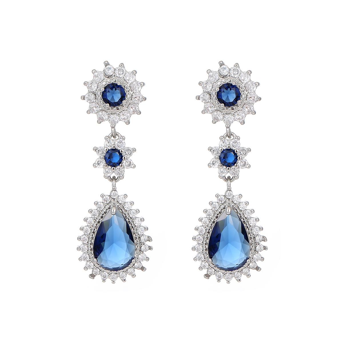 Emerald Green & Ocean Blue Zirconia Copper Earrings | Radiant Stone Cluster Jewelry for Luxury Occasions
Emerald Green & Ocean Blue Zirconia Copper Earrings | Radiant Stone Cluster Jewelry for Luxury Occasions