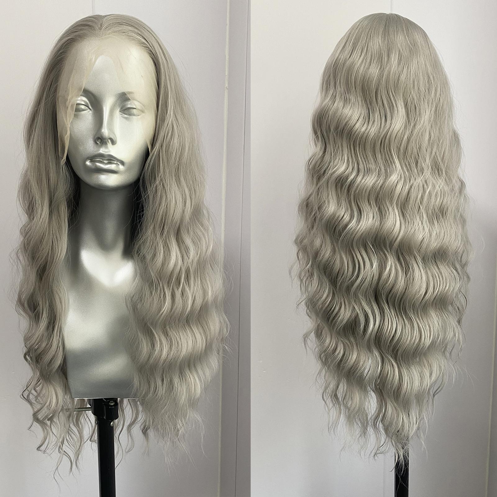 AIMEYA Brown Deep Wave Wig 13x4 Lace Front Synthetic Wigs for Women Natural Hairline Daily Wear Cosplay Wigs Glueless Long Hair (Silver,18inches) серебряный
AIMEYA Brown Deep Wave Wig 13x4 Lace Front Synthetic Wigs for Women Natural Hairline Daily Wear Cosplay Wigs Glueless Long Hair (Silver,18inches) серебряный