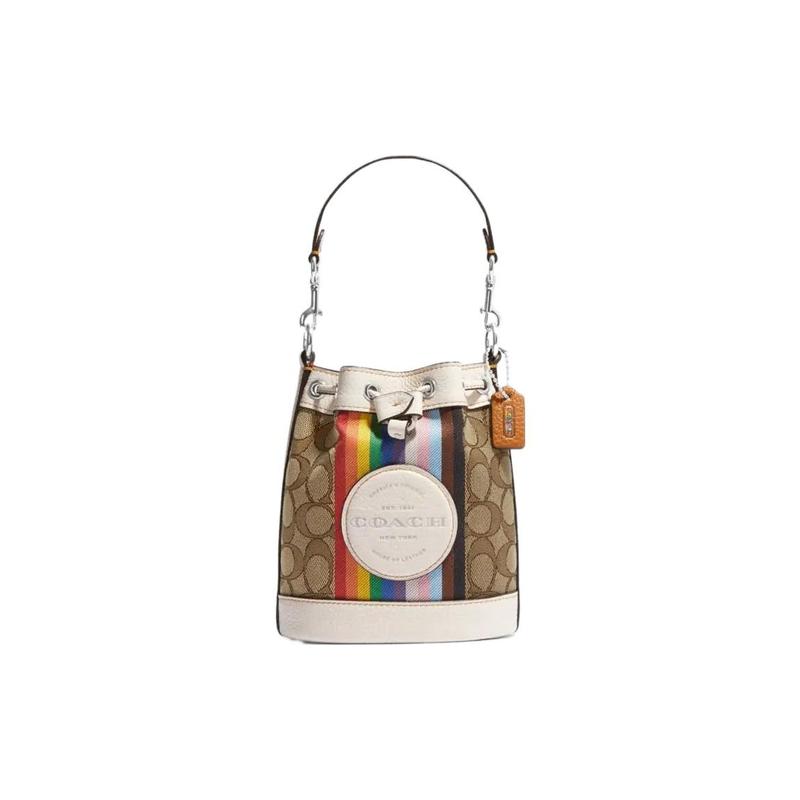 COACH Dempsey 14 classic presbyopic colorful stripes canvas and leather bucket bag shoulder crossbody bag mini women s brown and white білий
COACH Dempsey 14 classic presbyopic colorful stripes canvas and leather bucket bag shoulder crossbody bag mini women s brown and white білий