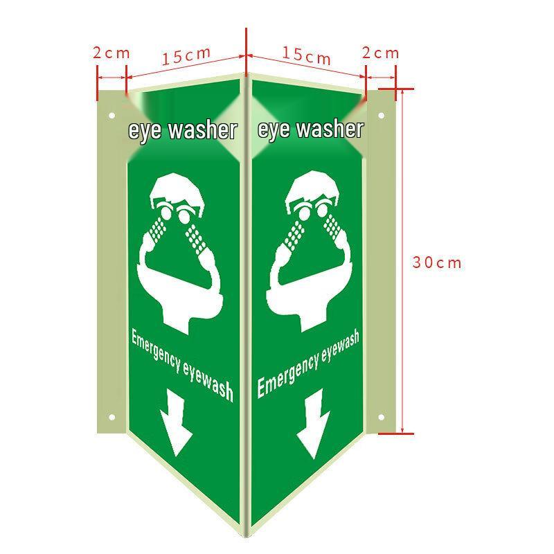 WEZHO Luminous V-shaped Eyewash Station Sign CN plug (adapter included)
WEZHO Luminous V-shaped Eyewash Station Sign CN plug (adapter included)