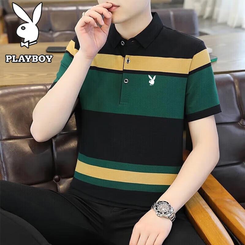 PLAYBOY Men s Striped Polo Shirt EU 46
PLAYBOY Men s Striped Polo Shirt EU 46