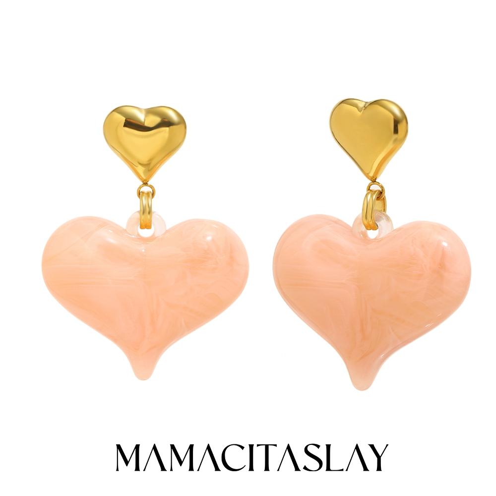 MamacitaSlay 316L Stainless Steel Resin Double Heart Earrings 18K Gold Plated Waterproof Jewelry Women s Elegant Earrings Gift розовый
MamacitaSlay 316L Stainless Steel Resin Double Heart Earrings 18K Gold Plated Waterproof Jewelry Women s Elegant Earrings Gift розовый