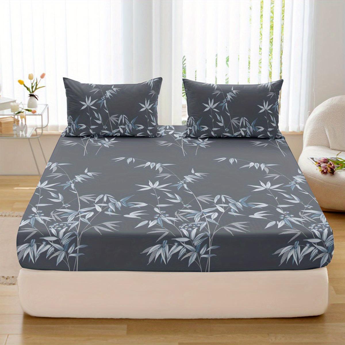 3pcs Soft & Breathable Plant Printed Fitted Sheet Set - Luxurious Bedding for a Comfortable Sleeping Experience in Bed Sheet Set 90x200cmx25
3pcs Soft & Breathable Plant Printed Fitted Sheet Set - Luxurious Bedding for a Comfortable Sleeping Experience in Bed Sheet Set 90x200cmx25