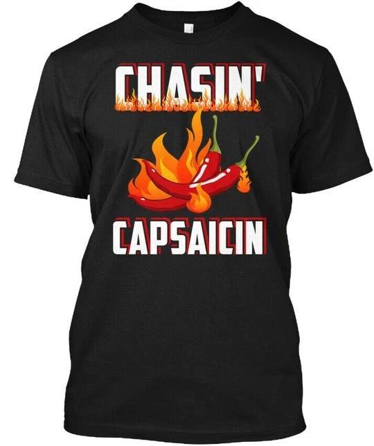 Chasin Capsaicin Funny Spicy Food Pepper T shirt Made in the USA Size S to 5XL L
Chasin Capsaicin Funny Spicy Food Pepper T shirt Made in the USA Size S to 5XL L