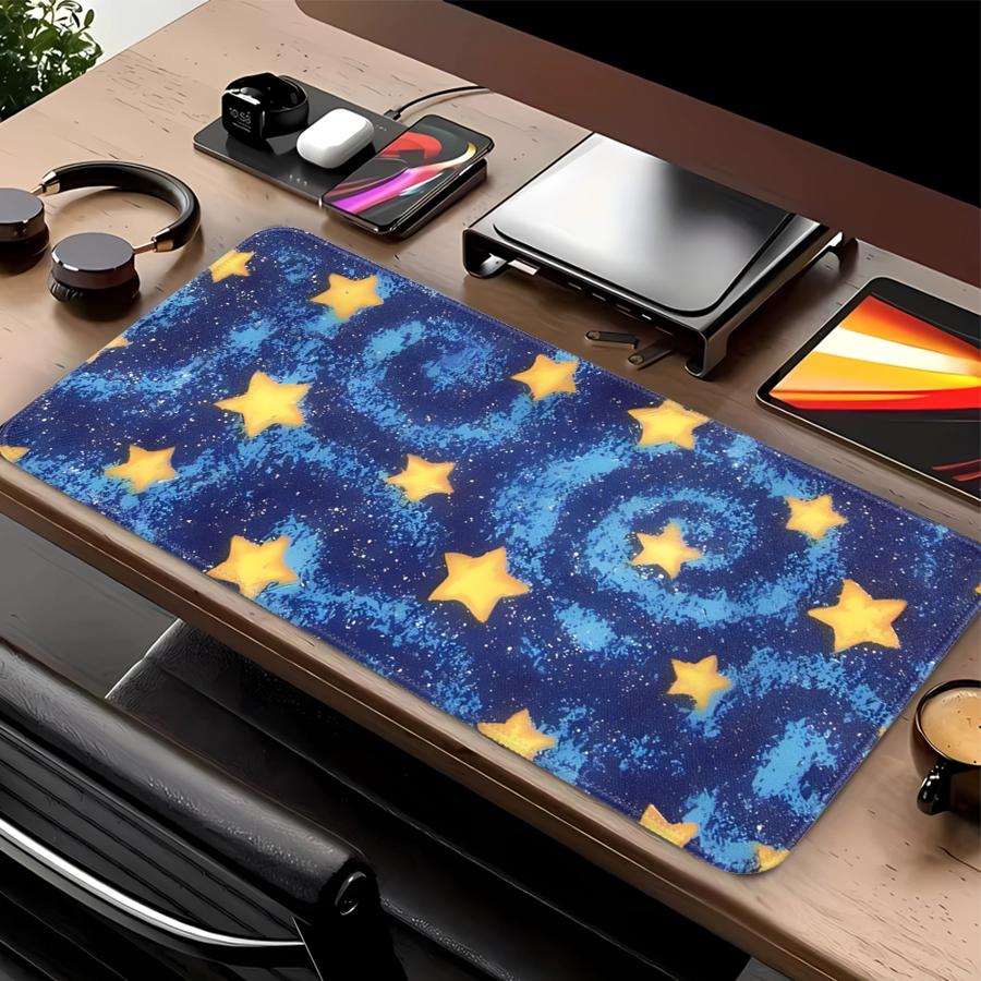 Blue Starry Night Sky Mouse Pad Game Console Pad office Pad Keyboard Mouse Pad Desk accessories Computer Laptop Pad rubber 220x180x2mm
Blue Starry Night Sky Mouse Pad Game Console Pad office Pad Keyboard Mouse Pad Desk accessories Computer Laptop Pad rubber 220x180x2mm