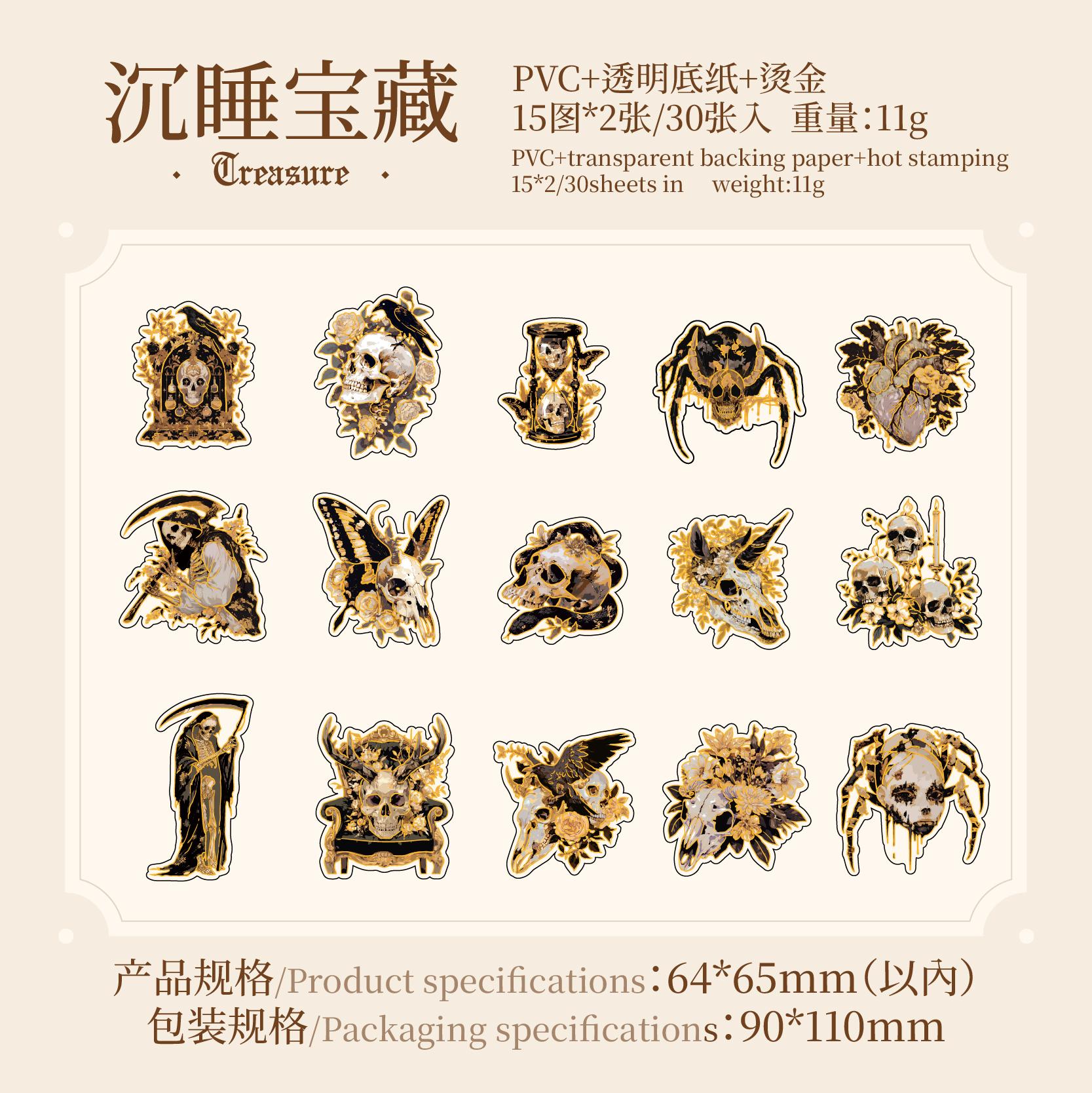 30 pcs Undead Skeleton Series Skeleton Decorative PET Stickers Scrapbooking Diary Album Phone Cup Journal Planner Stationery
30 pcs Undead Skeleton Series Skeleton Decorative PET Stickers Scrapbooking Diary Album Phone Cup Journal Planner Stationery