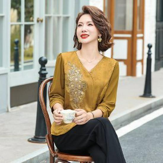 Mom s Stylish Long Sleeve Base Layer Shirt for Middle-aged Women - Autumn/Spring 2XL жёлтый
Mom s Stylish Long Sleeve Base Layer Shirt for Middle-aged Women - Autumn/Spring 2XL жёлтый
