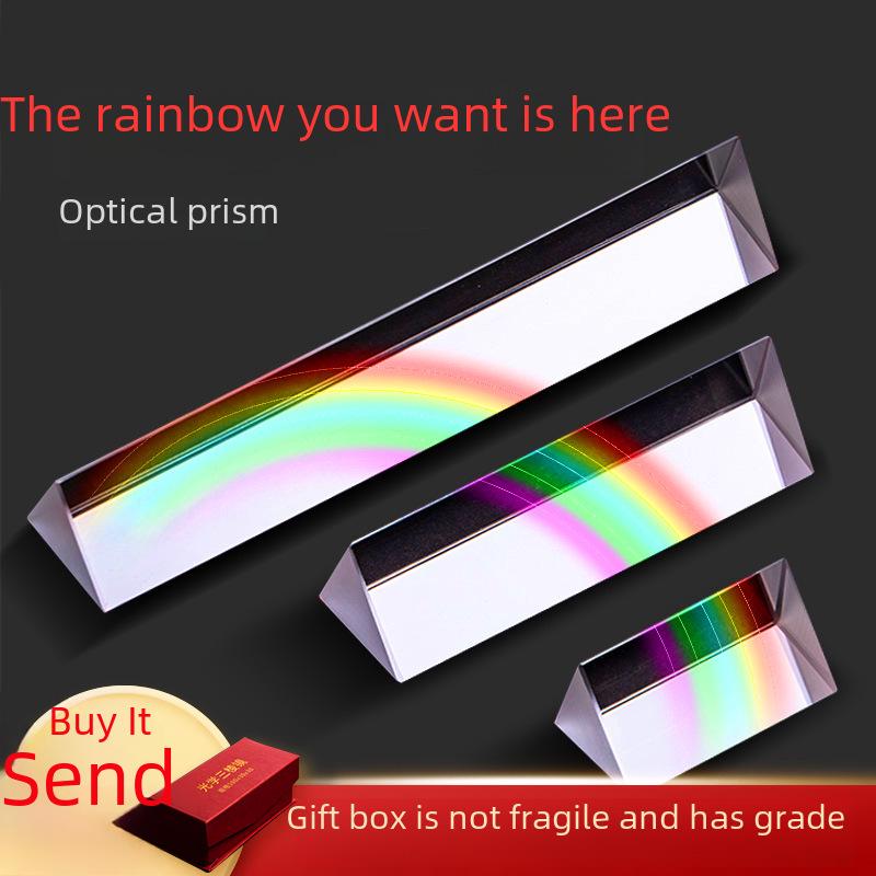 Triangular Prism Glass for Science Experiments - Create a Rainbow with Seven Colors, Ideal for Children s Education and Student Projects.
Triangular Prism Glass for Science Experiments - Create a Rainbow with Seven Colors, Ideal for Children s Education and Student Projects.