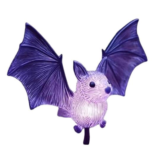 Хэллоуинский садовый светильник на солнечной батарее в виде летучей мыши, всепогодный, 3D-фигурка летучей мыши фиолетового цвета со штырем, наружный ночной светильник для патио, двора, газона, декор 1pc
Хэллоуинский садовый светильник на солнечной батарее в виде летучей мыши, всепогодный, 3D-фигурка летучей мыши фиолетового цвета со штырем, наружный ночной светильник для патио, двора, газона, декор 1pc