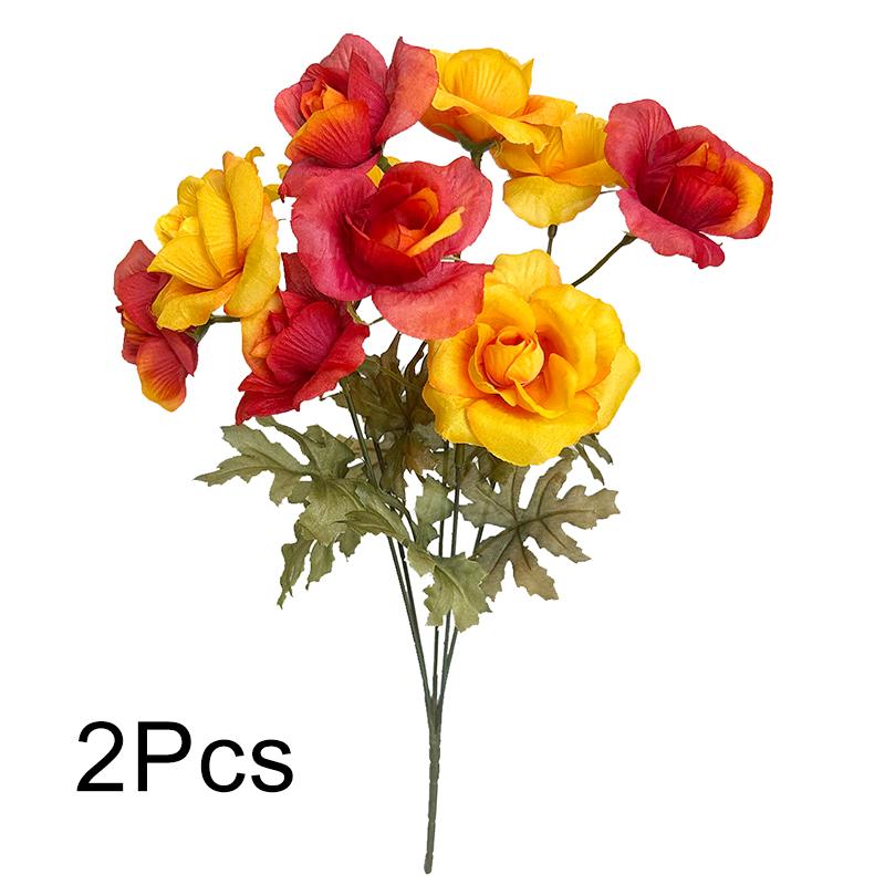 2Pcs Rose Bouquet Home Decor Silk Fake Flowers High Quality Artificial Flowers Autumn Table Centerpiece Photography props
2Pcs Rose Bouquet Home Decor Silk Fake Flowers High Quality Artificial Flowers Autumn Table Centerpiece Photography props