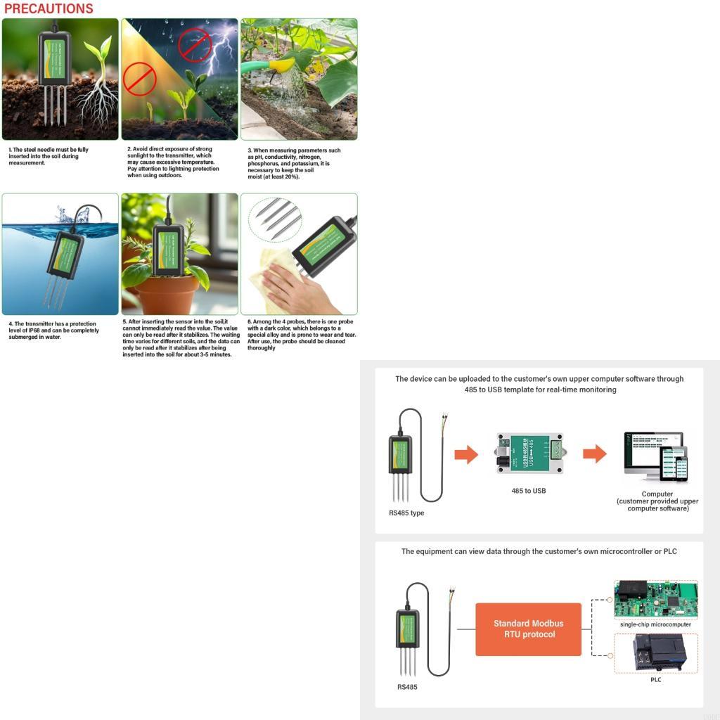 Multifunctional Soil Monitor For 8 Parameters Analysis RS485 Connection And Stainless Steel Construction China Mainland
Multifunctional Soil Monitor For 8 Parameters Analysis RS485 Connection And Stainless Steel Construction China Mainland