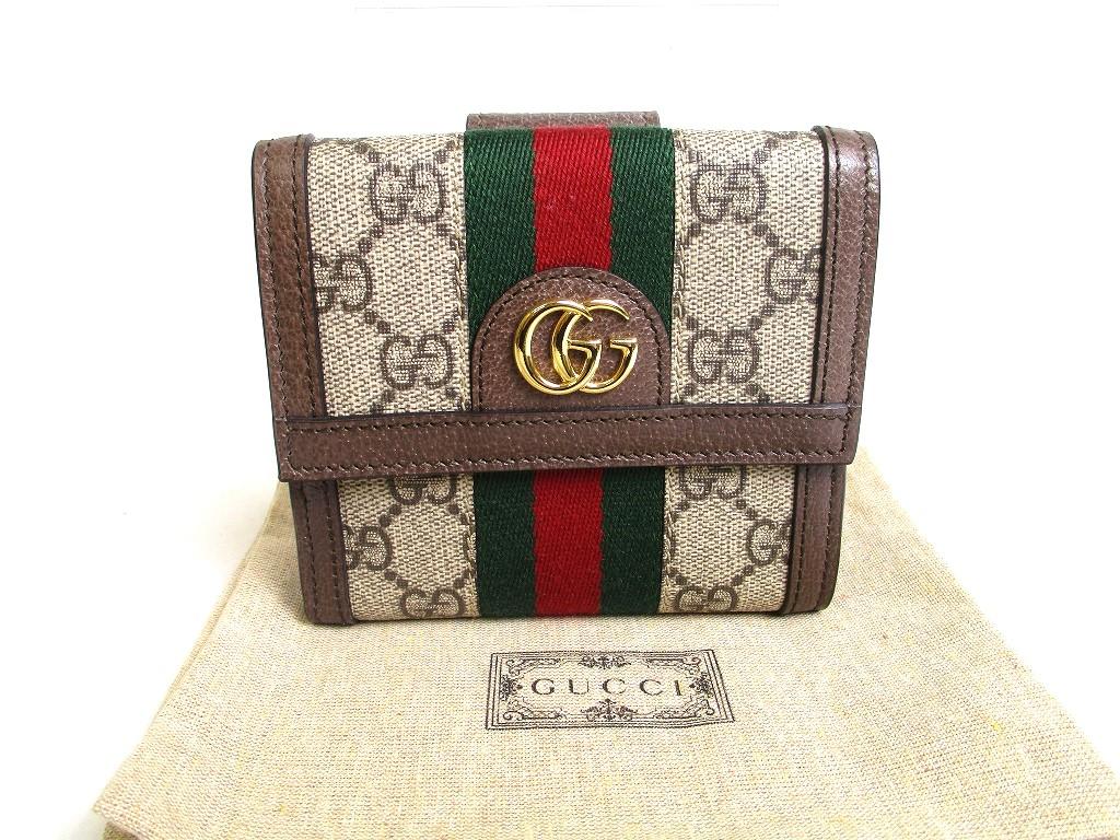 Автентичний коричневий шкіряний гаманець GUCCI Ophidia GG French Flap Wallet #a499 Refurbished
Автентичний коричневий шкіряний гаманець GUCCI Ophidia GG French Flap Wallet #a499 Refurbished