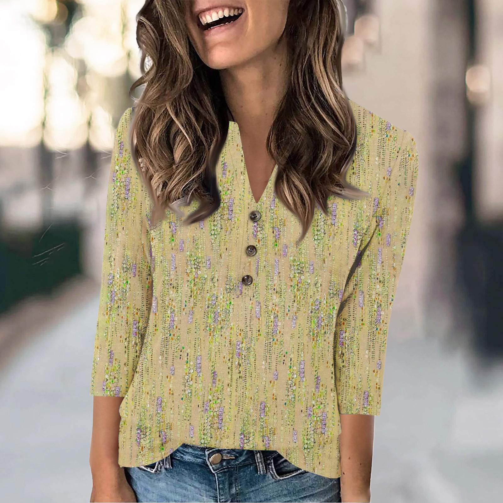 Женская модная повседневная футболка с винтажным цветочным принтом и V-образным вырезом, рукавом 3/4, на пуговицах XXXL винный
Женская модная повседневная футболка с винтажным цветочным принтом и V-образным вырезом, рукавом 3/4, на пуговицах XXXL винный