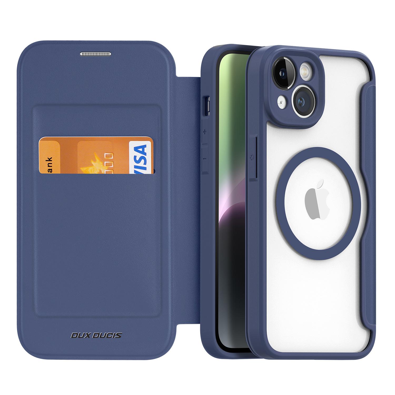 For iPhone 14 PU Leather Case DUX DUCIS Skin X Pro Series Flip Cover Compatible with MagSafe Blue
For iPhone 14 PU Leather Case DUX DUCIS Skin X Pro Series Flip Cover Compatible with MagSafe Blue
