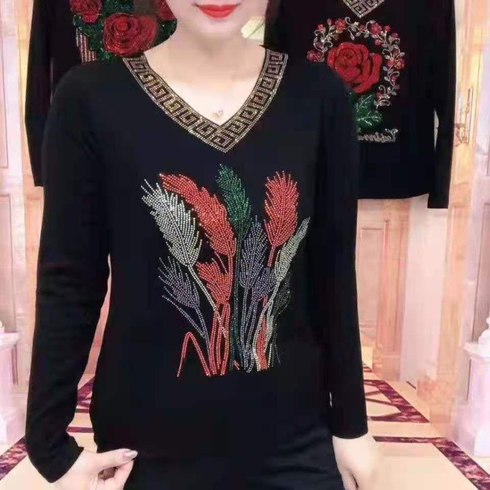 Fashion New Spring and Autumn Top Long Sleeve T-Shirt Women s Bottom Shirt Large Size Middle-aged Fashion 4XL
Fashion New Spring and Autumn Top Long Sleeve T-Shirt Women s Bottom Shirt Large Size Middle-aged Fashion 4XL