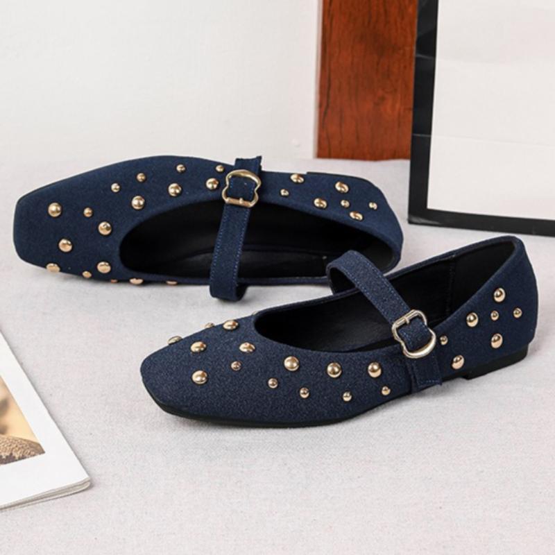 Retro Brown Faux Suede Ballet Flats Women Fashion Belt Buckle Metal Rivets Decorated Mary Jane Shoes Concise Comfortable Loafers 44 темно-синього кольору
Retro Brown Faux Suede Ballet Flats Women Fashion Belt Buckle Metal Rivets Decorated Mary Jane Shoes Concise Comfortable Loafers 44 темно-синього кольору