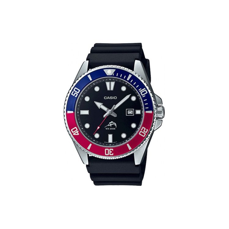Casio Vintage Series Round Dial Swordfish Blue Red Watch Quartz Movement Resin Strap Men watches Black MDV106B-1A2V Black Strap
Casio Vintage Series Round Dial Swordfish Blue Red Watch Quartz Movement Resin Strap Men watches Black MDV106B-1A2V Black Strap