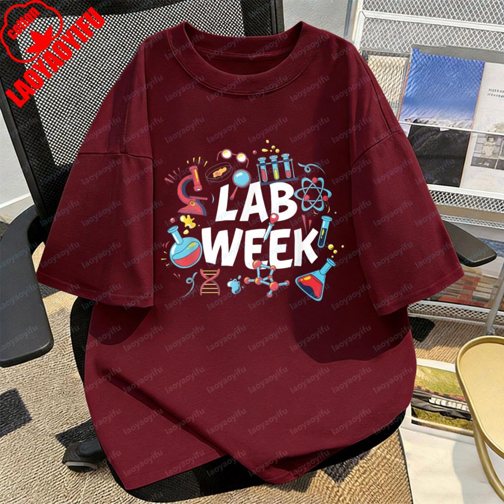 Lab Week Science Experiment Theme Unisex Tee Science Lover Gift Casual Cotton Shirt Funny Summer Short Sleeve Tops Women Clothes S
Lab Week Science Experiment Theme Unisex Tee Science Lover Gift Casual Cotton Shirt Funny Summer Short Sleeve Tops Women Clothes S