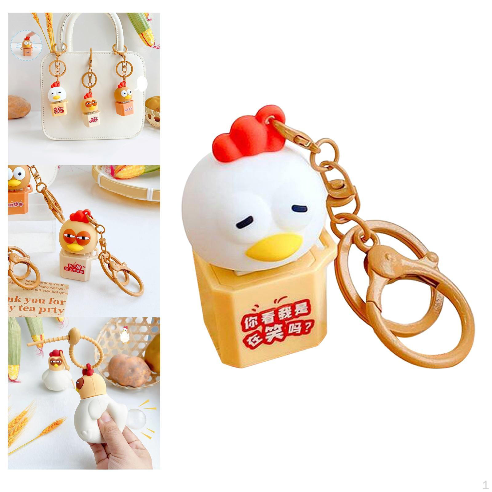 Брелок кудахтанье с курицей, встроенные световые и звуковые аксессуары для сумок для женщин белый
Брелок кудахтанье с курицей, встроенные световые и звуковые аксессуары для сумок для женщин белый