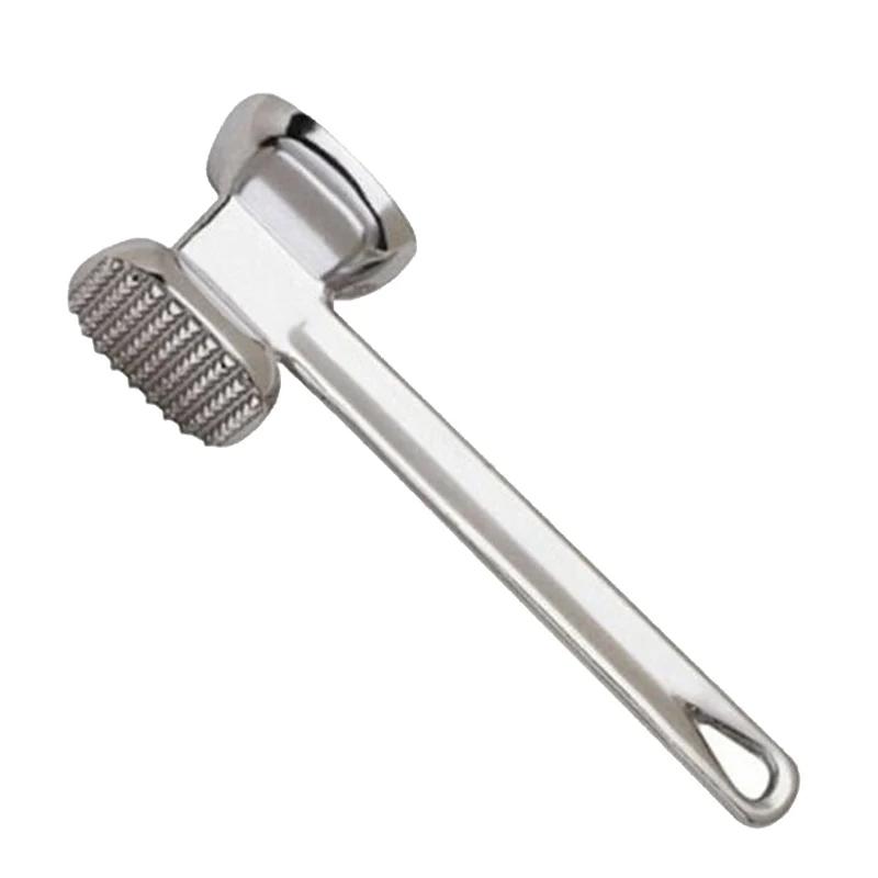 Duty Meat Mallet Stainless Steel Double-Sided Meat Tenderizer Tool for Steak Chicken Pork Fish and Veal Kitchen Cooking Hammer срібний
Duty Meat Mallet Stainless Steel Double-Sided Meat Tenderizer Tool for Steak Chicken Pork Fish and Veal Kitchen Cooking Hammer срібний