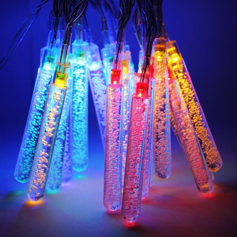 20LED Christmas String Lamp Waterproof Solar Bubble Column String Lights Festival Decration Color
20LED Christmas String Lamp Waterproof Solar Bubble Column String Lights Festival Decration Color