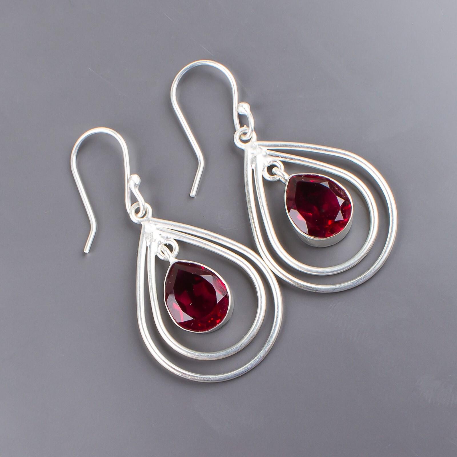 Natural Pink Rubellite Gemstone 925 Solid Silver Handmade Jewelry Earrings 2.00 EE-34-10
Natural Pink Rubellite Gemstone 925 Solid Silver Handmade Jewelry Earrings 2.00 EE-34-10
