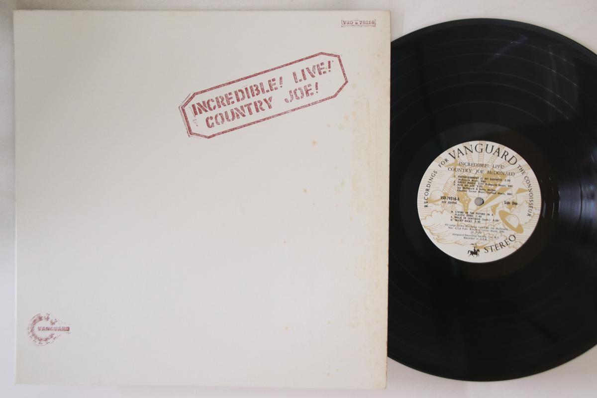 LP Record COUNTRY JOE MCDONALD - Incredible! Live! VSD79316 VANGUARD 1972 US Rock Used
LP Record COUNTRY JOE MCDONALD - Incredible! Live! VSD79316 VANGUARD 1972 US Rock Used