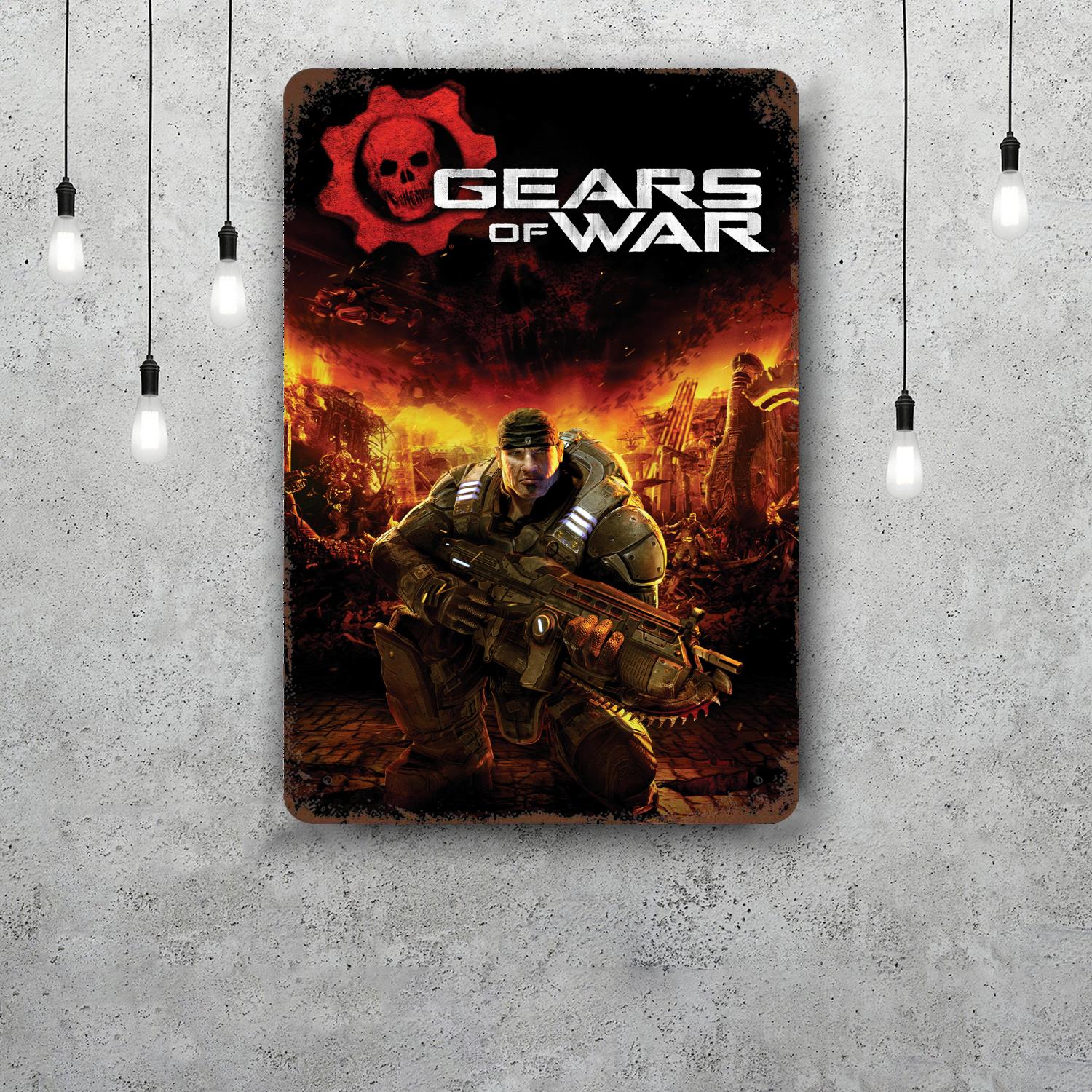 Знаки из жести Gears Of War Винтажные Металлические Плакаты Декор Ретро Металлическая Табличка Настенное Искусство Декор для Гаража Бара 20x30cm(7.8x11.8inch)
Знаки из жести Gears Of War Винтажные Металлические Плакаты Декор Ретро Металлическая Табличка Настенное Искусство Декор для Гаража Бара 20x30cm(7.8x11.8inch)