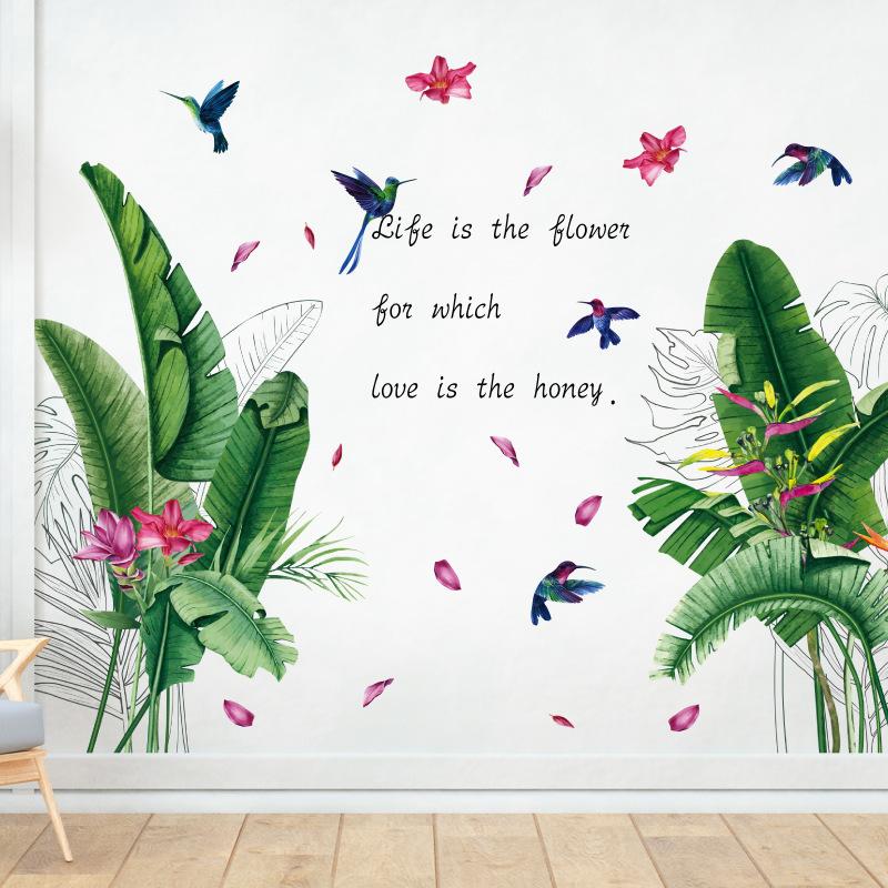 Nordic green plants leaves large wall stickers porch bedroom sofa restaurant dormitory background decorative wall stickers
Nordic green plants leaves large wall stickers porch bedroom sofa restaurant dormitory background decorative wall stickers