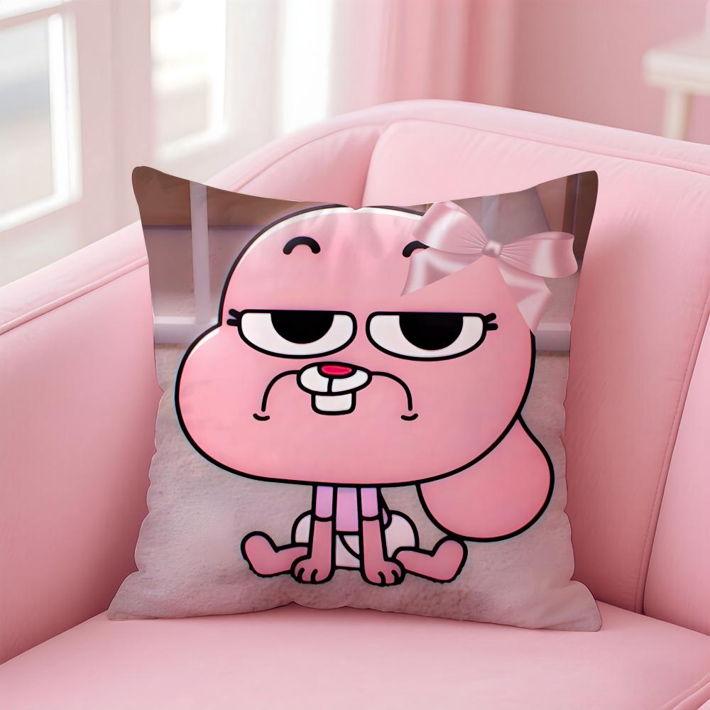 Classic British Cartoon TThe Amazing World of Gumball Cushion Cover Pillow Case Soft Skin Friendly Fabric Concealed Zipper 30X30cm
Classic British Cartoon TThe Amazing World of Gumball Cushion Cover Pillow Case Soft Skin Friendly Fabric Concealed Zipper 30X30cm