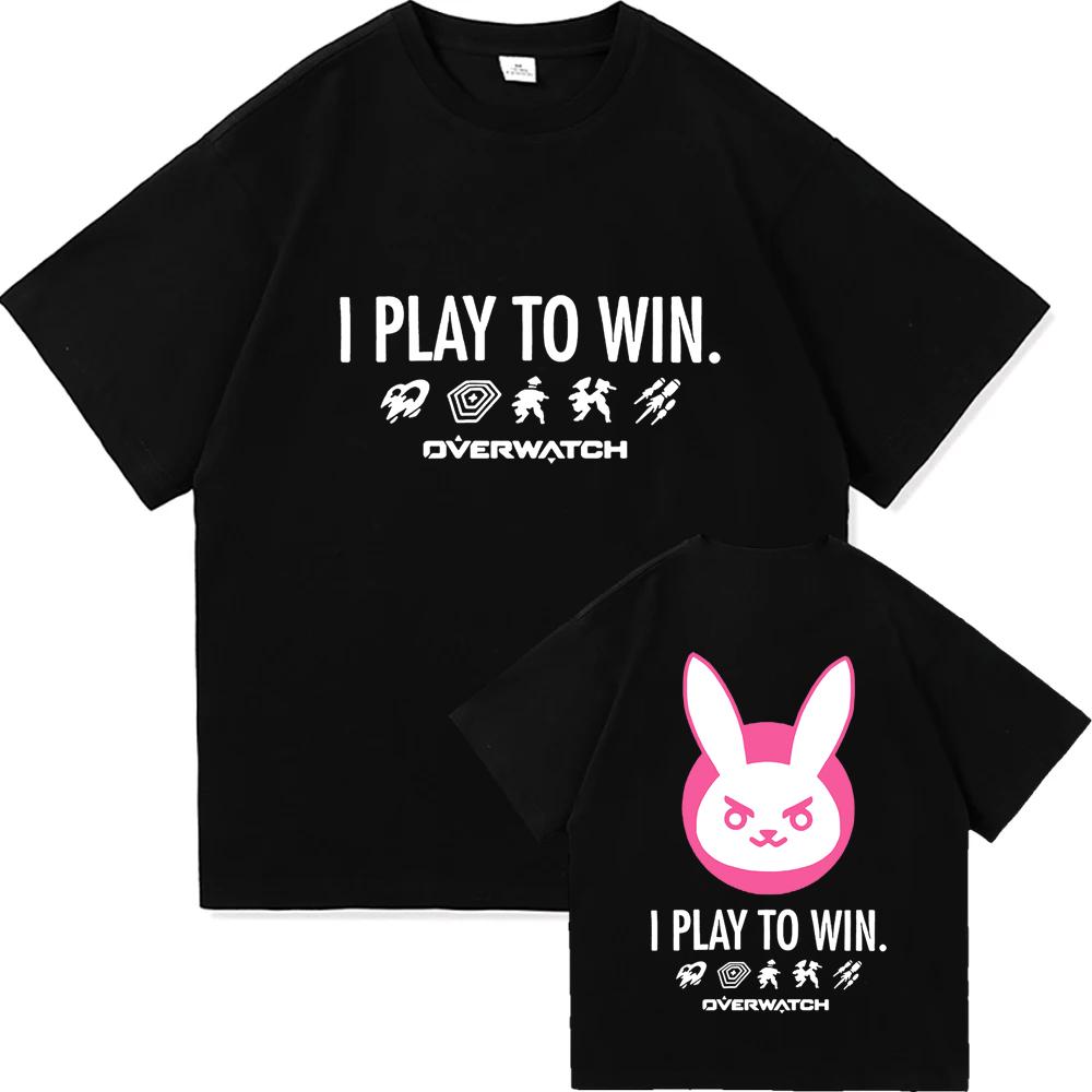 Overwatch 2 D.Va Play To Win Rabbit Tshirts Women Unisex Clothing Cotton Short Sleeve Loose O-neck T-shirt Graphic Print Tee Female S
Overwatch 2 D.Va Play To Win Rabbit Tshirts Women Unisex Clothing Cotton Short Sleeve Loose O-neck T-shirt Graphic Print Tee Female S