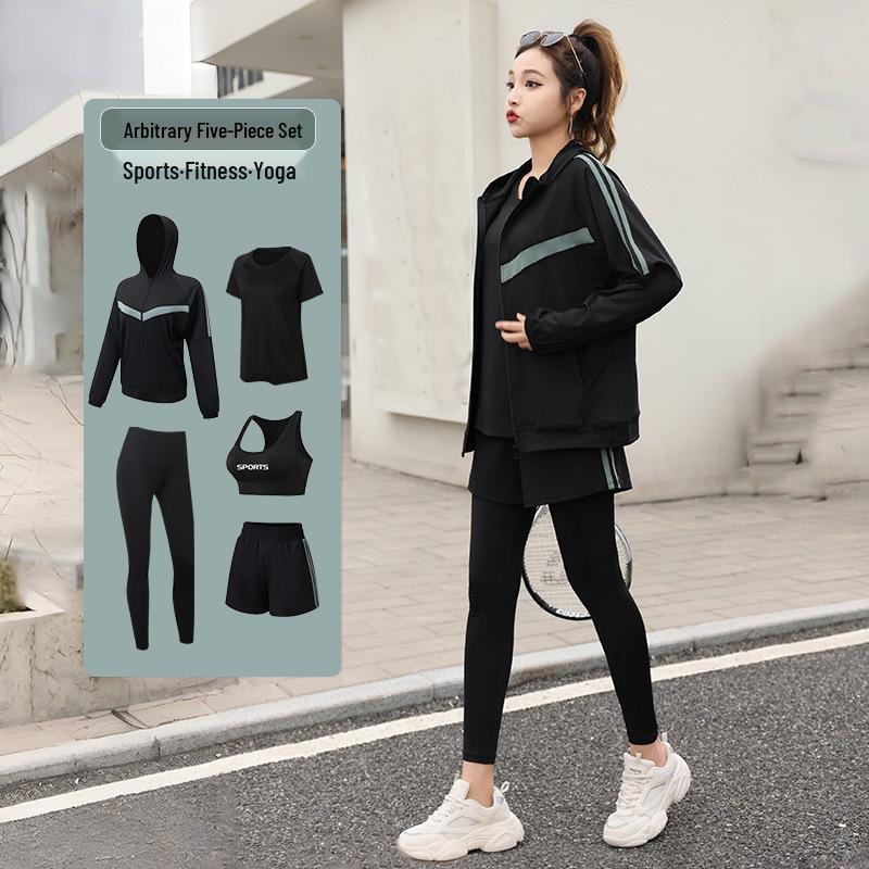 Plus Size Yoga Fitness Suit: Tummy Control Slimming, Loose-Fit, Five-Piece Set for Running and Gym, fits up to 200 lbs. 2XL
Plus Size Yoga Fitness Suit: Tummy Control Slimming, Loose-Fit, Five-Piece Set for Running and Gym, fits up to 200 lbs. 2XL
