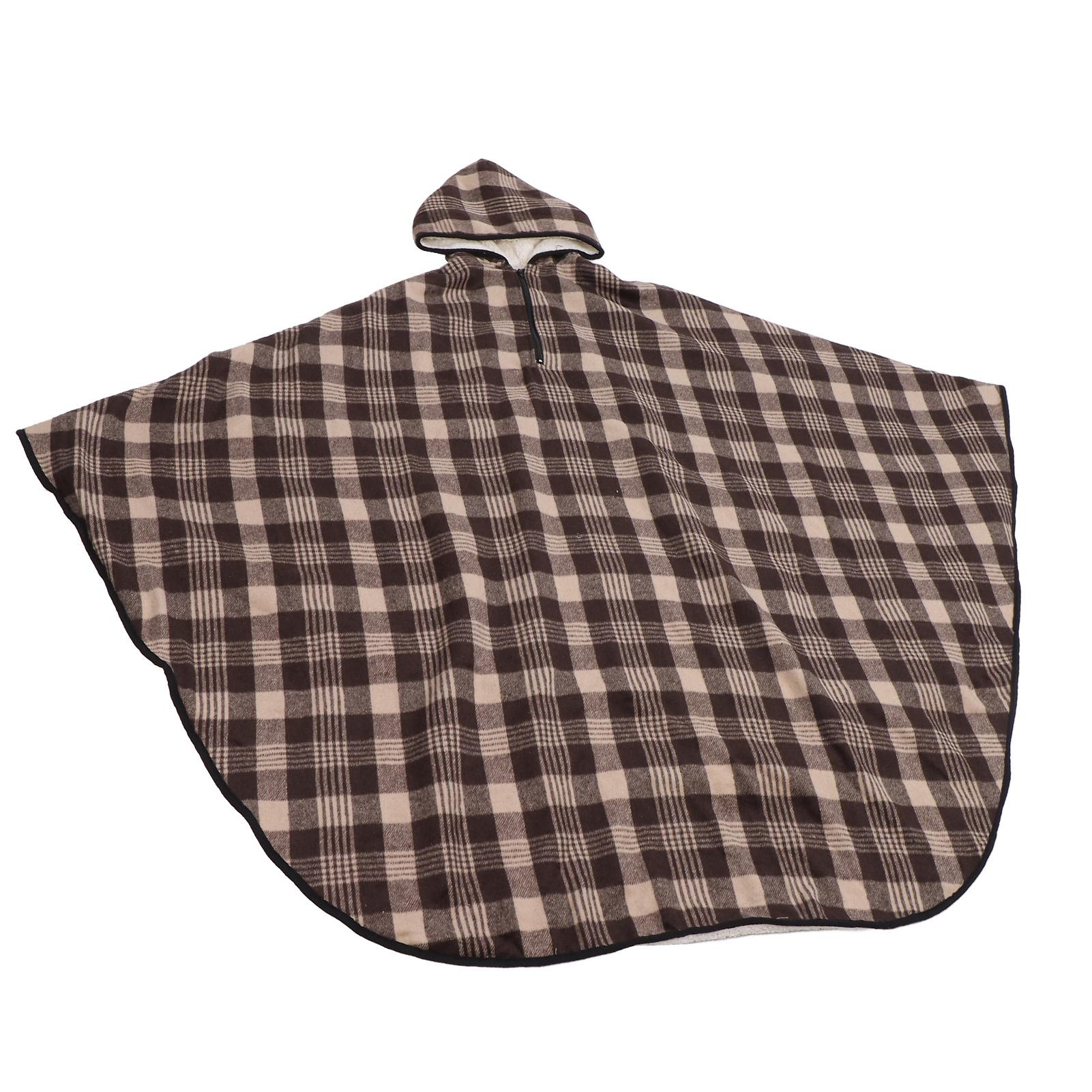 Wheelchair Hooded Shawl Thickened Fabric Double Layers Keep Warm Half Cover Blanket for Winter Use
Wheelchair Hooded Shawl Thickened Fabric Double Layers Keep Warm Half Cover Blanket for Winter Use