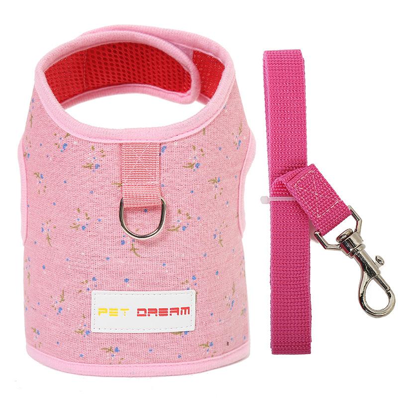 Chest strap vest style traction rope, dog walking rope, cat rope, cute small dog pet supplies, anti slip розовый
Chest strap vest style traction rope, dog walking rope, cat rope, cute small dog pet supplies, anti slip розовый