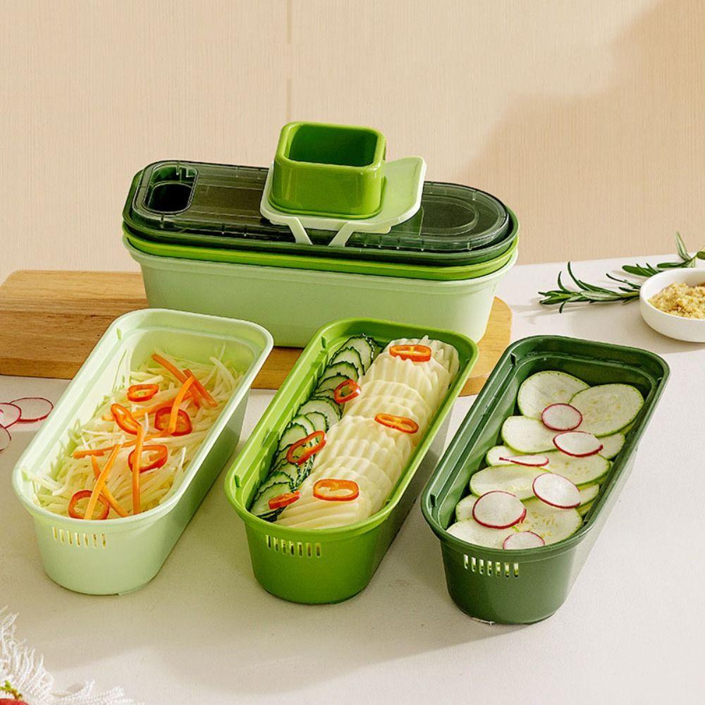with Drain Basket Vegetable Chopper Plastic Veggie Shredder Food Cutter Cucumber Slicer Potato 3 blade 1 basket
with Drain Basket Vegetable Chopper Plastic Veggie Shredder Food Cutter Cucumber Slicer Potato 3 blade 1 basket