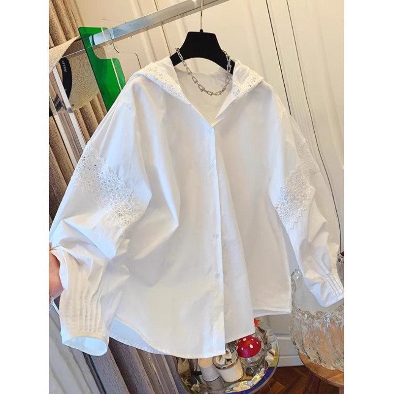Summer French Lace Hooded Long-Sleeve Loose Cardigan for Women L білий
Summer French Lace Hooded Long-Sleeve Loose Cardigan for Women L білий