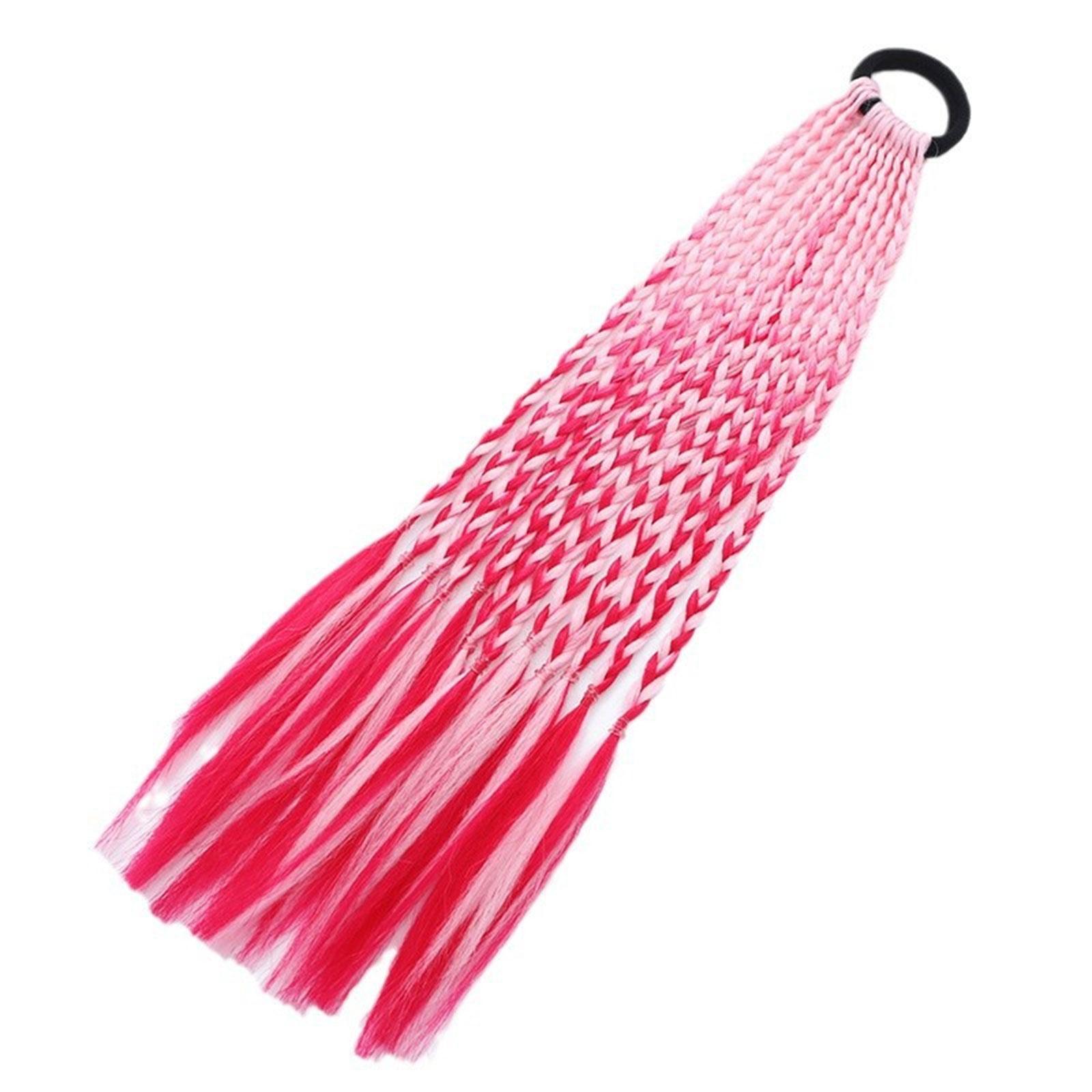 Colored Braids Hair Extensions with Bands Rainbow Ponytails Braided Colorful Hair Extension for Children and Women
Colored Braids Hair Extensions with Bands Rainbow Ponytails Braided Colorful Hair Extension for Children and Women