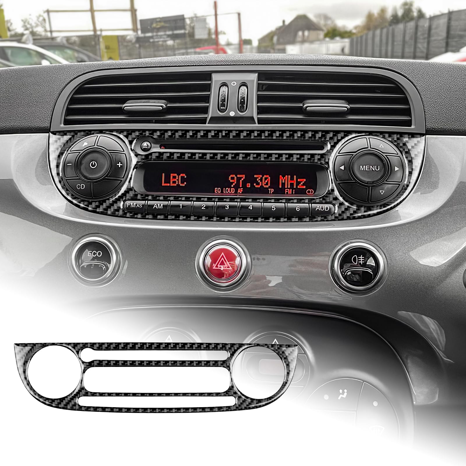 AIRSPEED Carbon Fiber Interior Garnish for Abarth Custom Central Control and CD Panel Cover Trim Stylish Tape Easy Installation 595/595C/Fiat 500, чёрный
AIRSPEED Carbon Fiber Interior Garnish for Abarth Custom Central Control and CD Panel Cover Trim Stylish Tape Easy Installation 595/595C/Fiat 500, чёрный