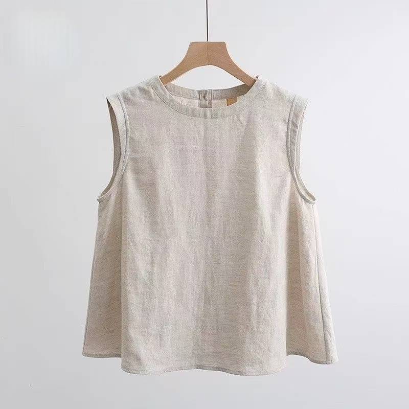 Cotton Linen Sleeveless T Shirt Women Summer Tees Round Neck White Black Vest Korean Style Tank Tops XXXL бежевий
Cotton Linen Sleeveless T Shirt Women Summer Tees Round Neck White Black Vest Korean Style Tank Tops XXXL бежевий