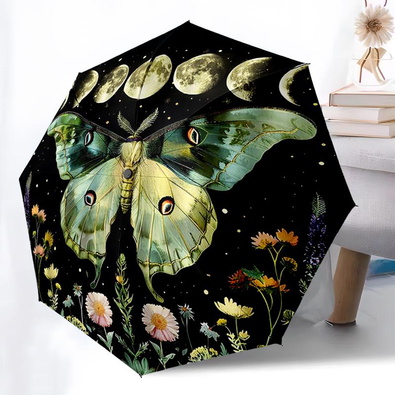 Witch Gothic Death Moth Folding Umbrella Auto-Open Design 8 Iron Ribs Plastic Handle Foldable Sunshade Perfect Christmas Gifts
Witch Gothic Death Moth Folding Umbrella Auto-Open Design 8 Iron Ribs Plastic Handle Foldable Sunshade Perfect Christmas Gifts