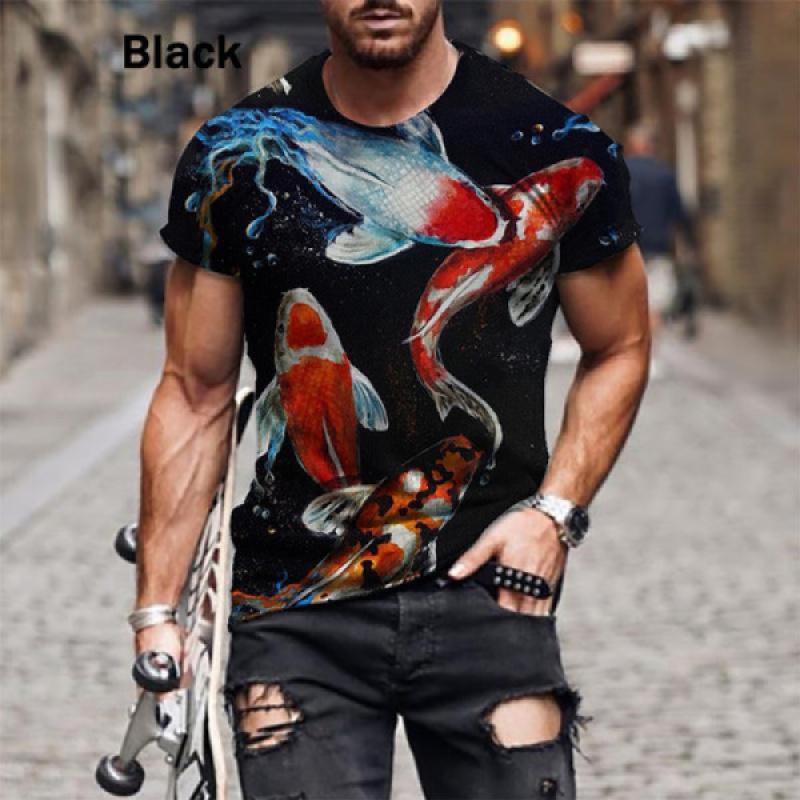 Fashion Men s Personality T Shirt Summer 3D Printed Koi Fish Print Short Sleeve T-Shirts for Men
Fashion Men s Personality T Shirt Summer 3D Printed Koi Fish Print Short Sleeve T-Shirts for Men
