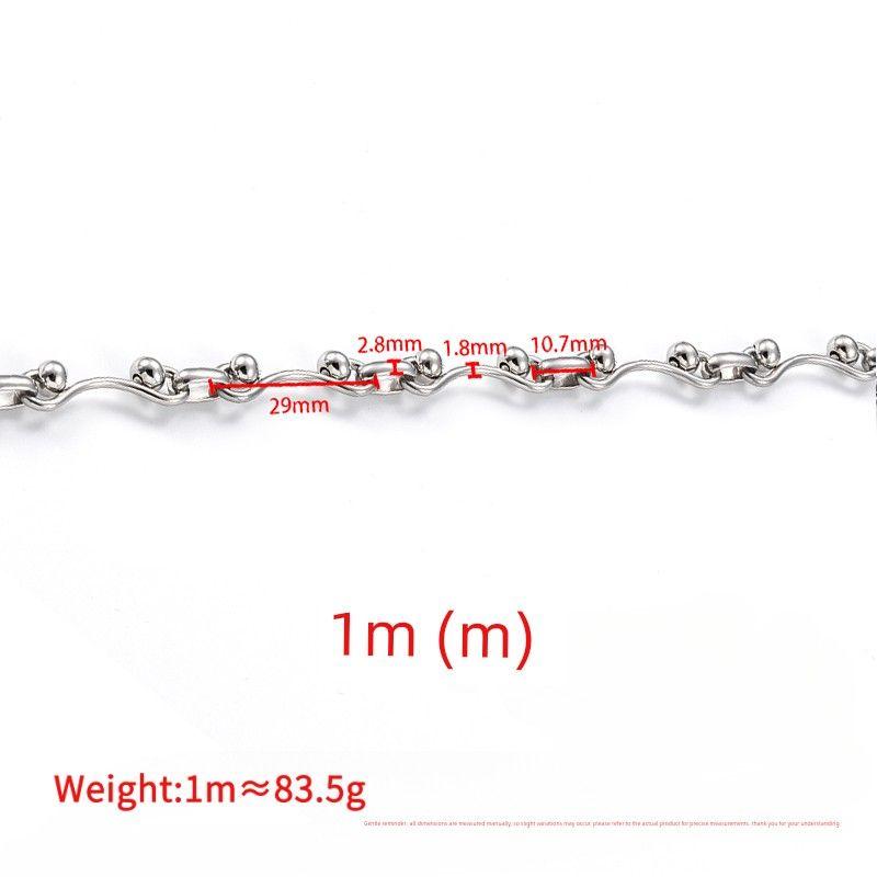 Titanium Steel Ruyi Handmade Chain DIY Necklace Bracelet Personalized Trendy Chain Jewelry Loose Chain Accessories Materials Steel Color Exquisite Ruyi Handmade Chain 1m
Titanium Steel Ruyi Handmade Chain DIY Necklace Bracelet Personalized Trendy Chain Jewelry Loose Chain Accessories Materials Steel Color Exquisite Ruyi Handmade Chain 1m