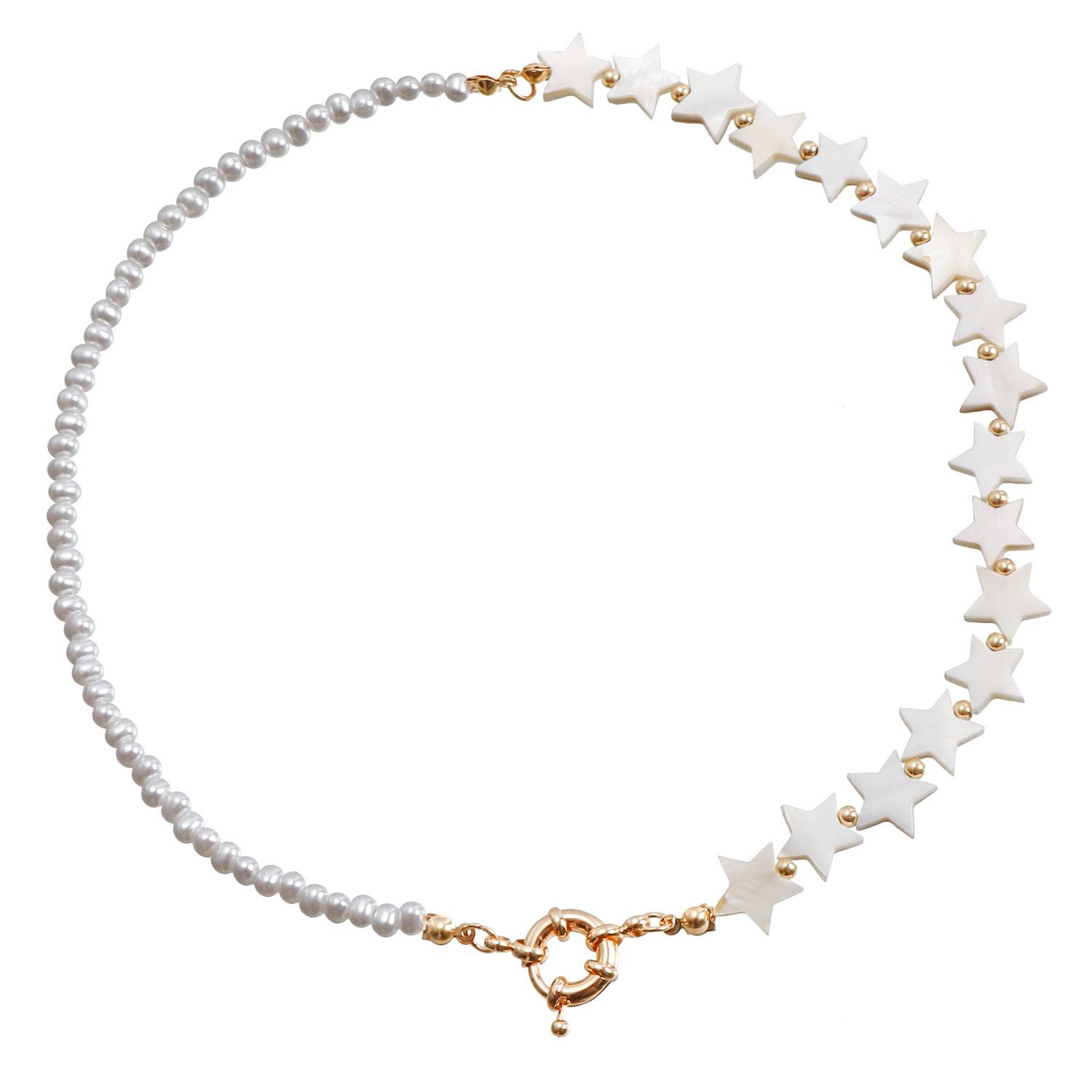 European and American simple single-layer shell love splicing neck chain necklace jewelry women s fashion imitation pearl beaded necklace
European and American simple single-layer shell love splicing neck chain necklace jewelry women s fashion imitation pearl beaded necklace