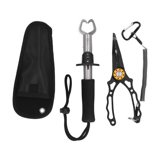 Mini Multifunctional Fishing Lip Gripper Stainless Steel Fishing Grip Pincers Lure Pliers Scissor Tackles with Lanyard
Mini Multifunctional Fishing Lip Gripper Stainless Steel Fishing Grip Pincers Lure Pliers Scissor Tackles with Lanyard