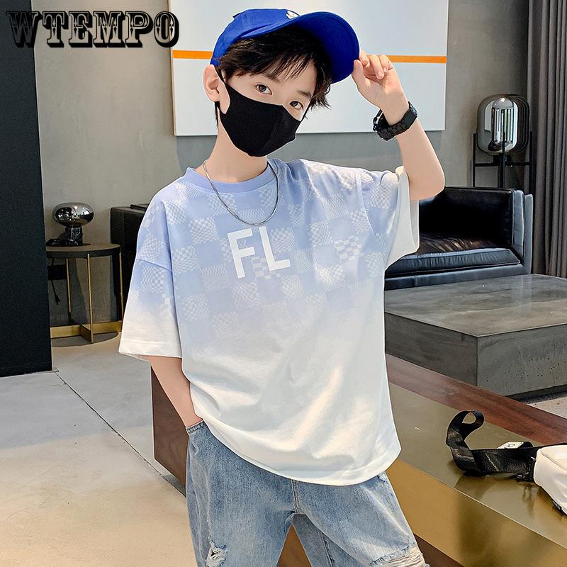 Boys Short Sleeved T-shirt Summer Versatile Loose Half Sleeved T-shirt Casual Boys Top 170 зелений
Boys Short Sleeved T-shirt Summer Versatile Loose Half Sleeved T-shirt Casual Boys Top 170 зелений